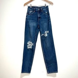 American Eagle Mom Straight Jean medium wash 00